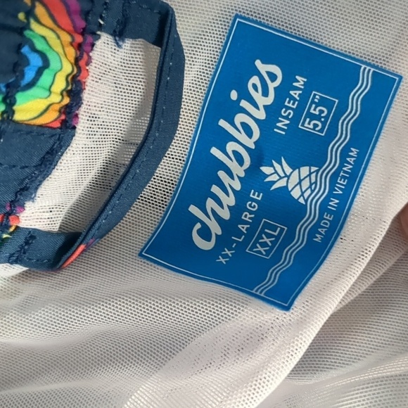 Chubbies the rainbow roads classic swim trunks size XXL - Picture 8 of 9